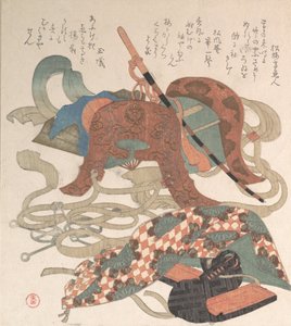 Zadel en andere stukken harnas, waarschijnlijk 1810 door Kubo Shunman