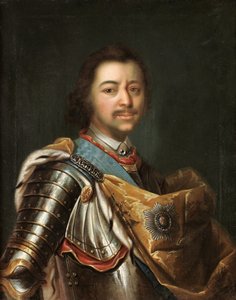 Portret van Keizer Peter I de Grote 1672-1725 door Kupecky