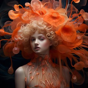 een close-up portret van de mooie onderwater Actinia zeeanemonen bloemen godin 1 door Kurt Heppke