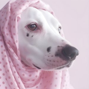 Fascinerende close-up van een roze varken met witte dalmatiërvlekken in moirépatroon
