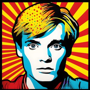 Pop Art Portret, half-lichaam, kleurrijk, grafisch, ochtend, in de stijl van Andy Warhol, Roy Lichtenstein, Robert Rauschenberg, Jasper Johns, Keith Haring 2