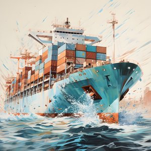 een groot schip in het water 3