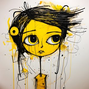 gele cartoonfiguur 2