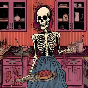 De geest in de keuken door Maddy Connelly kunstwerk