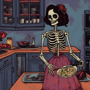 De geest in de keuken door Maddy Connelly kunstwerk
