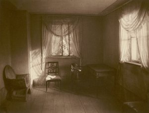 Weimar, Abendsonnenstrahl in Goethes Arbeitszimmer im Gartenhaus