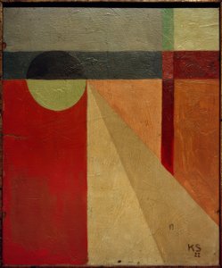 Abstractie 45 / Boljurk door Kurt Schwitters