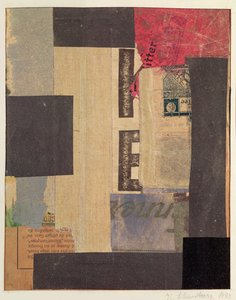Collage, 1923 door Kurt Schwitters