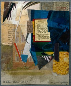 Groen over geel door Kurt Schwitters