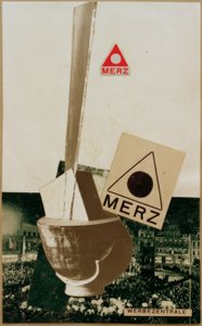 MERZ-WERBEZENTRALE door Kurt Schwitters