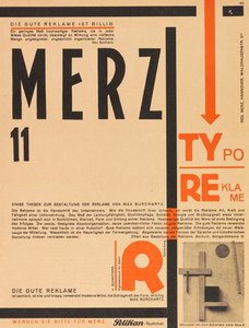 Merz 11. Typoreklame door Kurt Schwitters