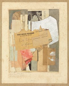 Geen kosten voor levering, 1947 door Kurt Schwitters