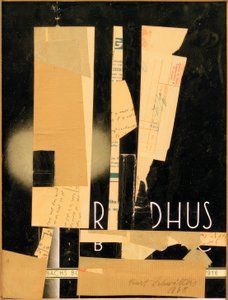Zonder titel (R DHUS) door Kurt Schwitters