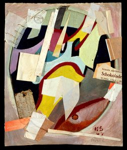 Onbekend schilderij door Kurt Schwitters