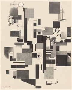 Untitled, no. 2 of 6 from the portfolio Merz 3. Kurt Schwitters 6 Lithos. Merz Mappe. Erste Mappe des Merzverlages