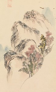 Album met landschapschilderijen, eind 18e eeuw door Kuwayama Gyokushu