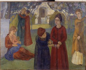 De taal van bloemen door Kuzma Sergeevich Petrov Vodkin