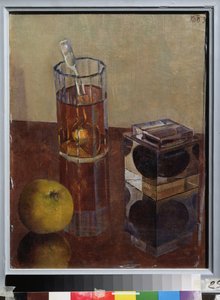 Stilleven met een inktpot door Kuzma Sergeevich Petrov Vodkin