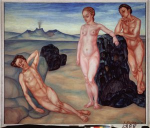 Een droom door Kuzma Sergeevich Petrov Vodkin