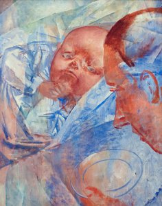 Moeder en Kind door Kuzma Sergeevich Petrov Vodkin
