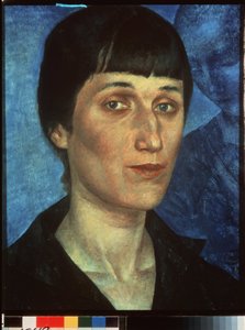 Portret van de dichteres Anna Achmatova