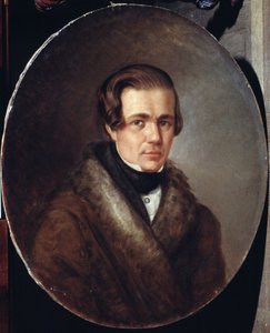 "Portret van de Russische dichter Alexei Koltsov" Schilderij van Kirill Gorbounov, 1872, Pushkin Memorial Museum, Sint-Petersburg