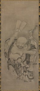 Hotei met Daoïstische Onsterfelijken: Hotei, ca. 1575-1600 door Kyūseki Tomonobu