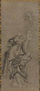 Hotei met Daoïstische onsterfelijken: Onsterfelijke met kalebas en draak