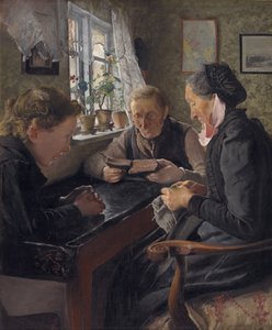 Een kind bezoekt zijn grootouders op een zondag door Laurits Andersen Ring