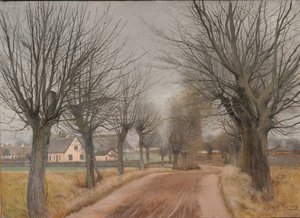 Een weg bij Vinderød, Zeeland door Laurits Andersen Ring