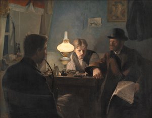 Een bezoek aan een schoenmakerswerkplaats door Laurits Andersen Ring