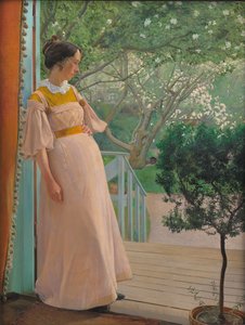 Bij de Franse ramen. De vrouw van de kunstenaar door Laurits Andersen Ring
