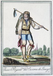 Jonge boer uit de omgeving van Limoges - in "Encyclopedie van Reizen" door J. Grasset St Sauveur, Deron, Parijs