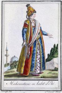 Mohammedaan in zomerkleding - in "Encyclopédie des voyages" door J. Grasset St Sauveur, ed. Deroy, Parijs door L.F. Labrousse