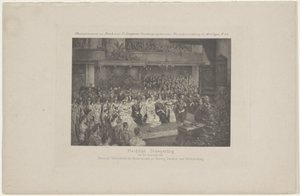 Inzegening van het huwelijk van koningin Wilhelmina en prins Hendrik, 1901