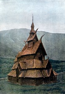 Borgund staafkerk, Sogn og Fjordane, Noorwegen