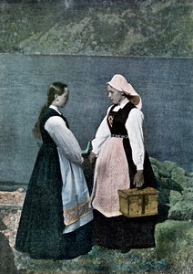 Postbode, Sognafjorden, Noorwegen, ca. 1890 door L Boulanger