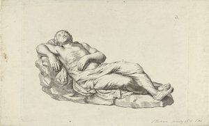 Studie van een klassieke sculptuur