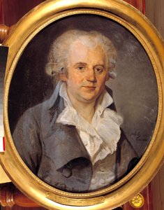 Portret van Georges Jacques Danton, conventioneel advocaat (1759-1794) 12 augustus door L. L. Schilly