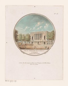 Gezicht op het Théâtre de l