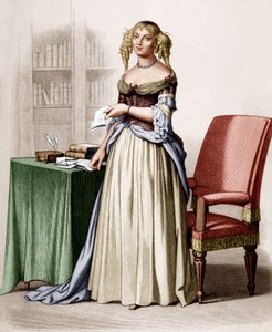 Portret van de Markiezin de Sévigné (gravure)