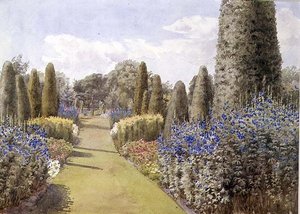 De kruidachtige border door Lady Alice Willoughby