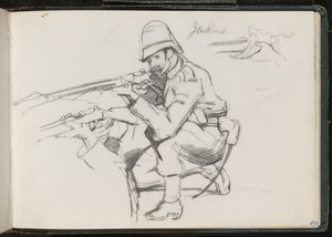 ?Jenkins? knielend om te vuren, 1879