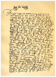 Brief van Lady Jane Grey aan William Parr, 10 juli 1553