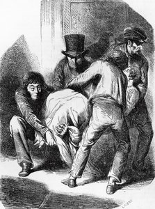 Illustratie voor Hertogin van Langeais, roman van Honoré de Balzac uit de collectie Menselijke Komedie, gravure door Laisne door Laisne Laisne