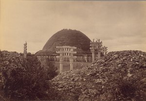 Algemeen beeld van Sanchi Tope, district Bhopal