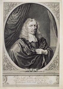 Johannes Hevelius (1611-87) door Lambert de Visscher