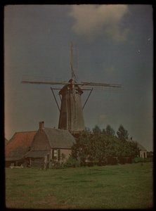 Molen in buurtschap Het Klompje (of: De Klomp), Zeist, aan de Koppeldijk
