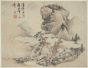Landschap in de Stijl van Oude Meesters: naar Fang Congyi door Lan Ying