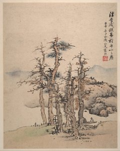 Landschappen naar Song- en Yuan-meesters, 1642 door Lan Ying